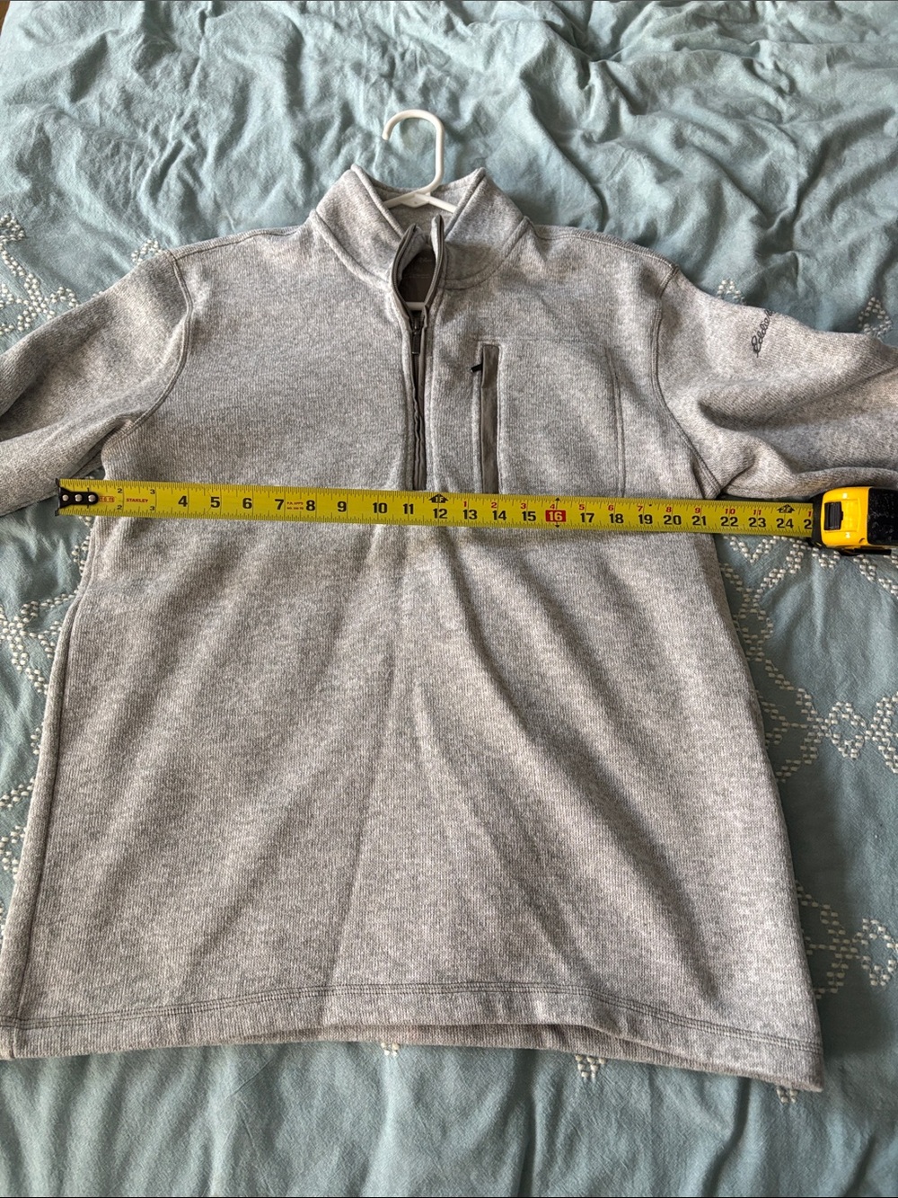 Eddie Bauer half zip fleece lined sweater pull over - Picture 7 of 8